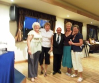 Captain with the ladies winners