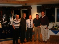 Captains charity day team winners