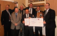 Vice Capt,Capt and Terry Dean of Christies with 2011 trophy winners